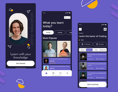 Education App UI UX Design adobe xd android app design app ui app ux clean app creative design design dribbble best shot education figma graphic design landing landingpage mboile app design modern app ui ui ux design