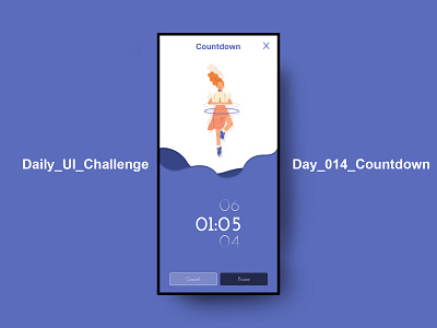 Daily UI Challenges Day 014 Countdown dailyuichallenges day014 mobileui uiux