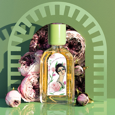 Daily render \ perfume 3d 3d art design graphic graphicdesign illustration modeling perfume poster