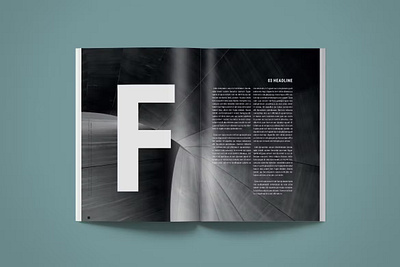 FREE Magazine Template | Genius book business company company profile corporate creative design facing facing pages marketing minimalist pages print print design print template profile project project proposal pubric strategy