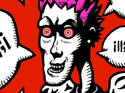 어쩌고저쩌고 blah character illustration man