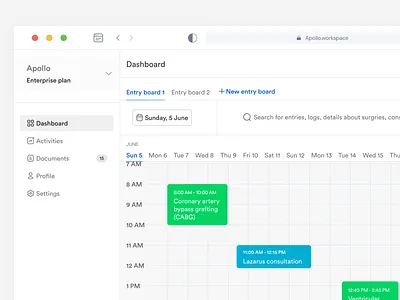 Apollo aesthetics apollo appointment calendar clean dashboard design doctors doctors appointment health healthtech light mode minimal patients task manager tasks ui uiux ux