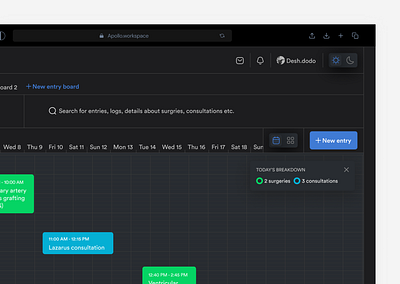 Apollo aesthetics appointment calendar clean dashboard design doctor doctors appointment health health app health tech hospital minimal patients schedule task task management ui uiux ux