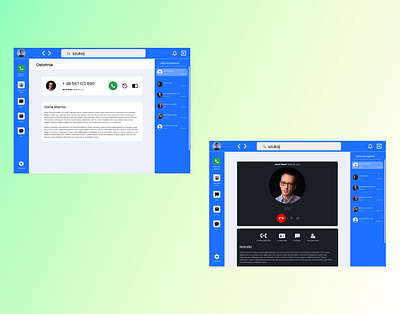 Communication app app design ui ux