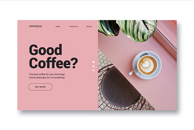 FREE Coffee Shop - Landing Page app branding coffee design graphic design illustration insurance landing page motion graphics portfolio template product shop ui ui design uikit ux ux design web development website