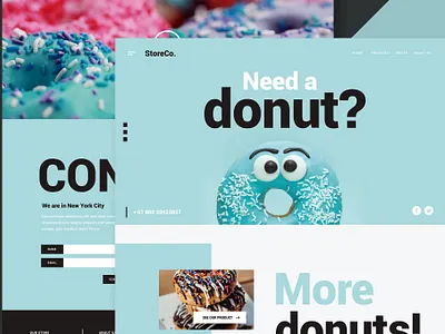 FREE Restaurant & Food - Website app bakery branding design graphic design illustration insurance landing page motion graphics portfolio template restaurant shop ui ui design uikit ux ux design web development website