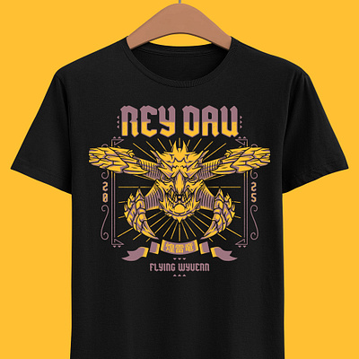 Rey Dau (Monster Hunter Wilds Unisex T-shirt) arkveld clothing brand gamer gaming lala barina mh mh wilds mhwilds monster hunter monster hunter wilds monster hunter world palico palicoes rey dau seikret shirt t shirt tee video game video games