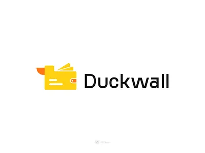 Duckwall duck ducklogo faruart faruk ahmed logo logodesign minimal logo techlogo wallet logo