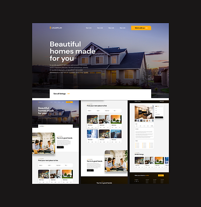 Real Estate Platform UI dashboard design design interface management platform product design property real estate real estate website statistics ui ux web design