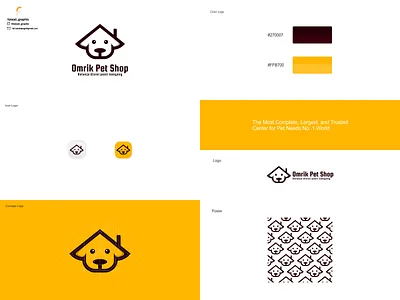 Omrik Pet Shop logo branding corporate branding design graphic design illustration logo logodesign vector