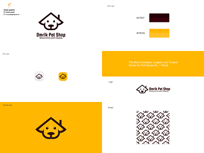 Omrik Pet Shop logo branding corporate branding design graphic design illustration logo logodesign vector