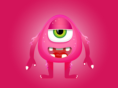 Monstree cute design digital digitalart graphic design illustration monster pink