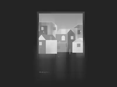 in the rain burma cityscape digital illustration lifestyle monochrome monsoon poster rain raining yangon