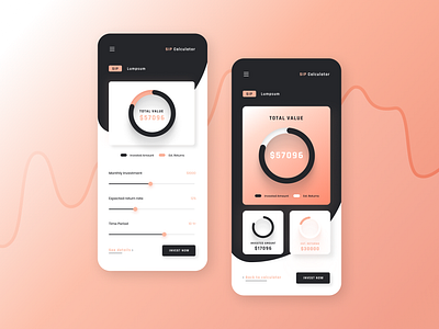 Daily UI 004: SIP Calculator 004 app app design calculator daily ui 004 dailyui design figma graphic design minimal minimalism product design sip ui ux