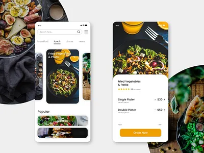 Food Ordering App Design adobe xd app app store appdesign branding figma mobile app design play store ui ux