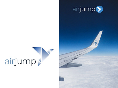 AirJump Paper Airplane logo dailylogo dailylogochallenge day26