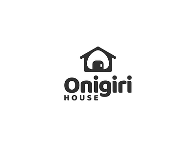 Onigiri house logo concept brand branding design graphic graphic design illustration logo ui ux vector