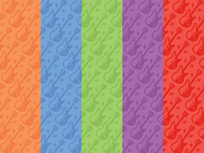 Guitar Pattern branding guitar icon illustration logo music pattern vector