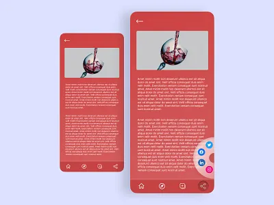 Daily UI 010 - Social Sharing app design features figma mobile social sharing ui