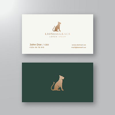Lioness Grace Gradient branding gradient graphic design illustration minimal professional simple vector
