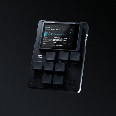 Music synthesizer 3d blender blender3d music product render