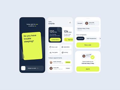 Healthcare mobile app activity app app design doctor doctor app healthcare healthcare app ios app medical medical app medicine mobile app mobile app design mobile design mobile ui tracker