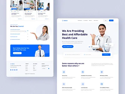 Medico - Landing Page clinic conssultant design doctors health healthcare hospital landing page medical app medicine patient ui uix website website design