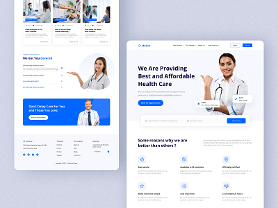 Medico - Landing Page clinic conssultant design doctors health healthcare hospital landing page medical app medicine patient ui uix website website design
