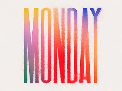 Monday details lettering procreate textures