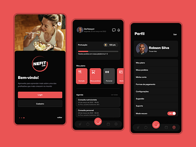 NEFIT Club - APP food app design diet fitness food ui ux