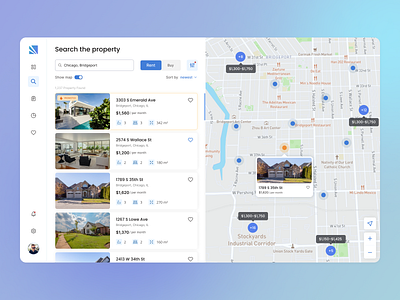 Real Estate Application advanced map advanced search aplication buy appartments desktop estate map real estate rent appartments search ui ux ux ui design web web design