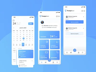Trampolean - APP Jobs app design jobs linkedin offer ui ux