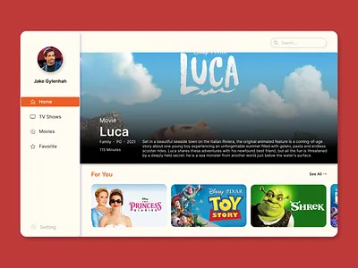 TV App dailyui tv app ui