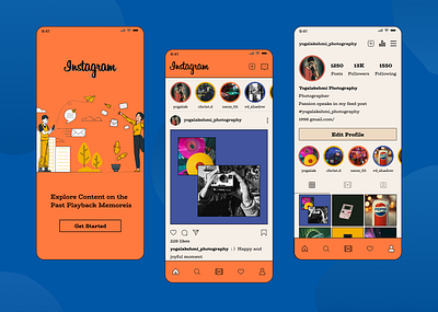 Instagram Retro appui instagram mobileapp mobileui retro ui uidesign uiux ux