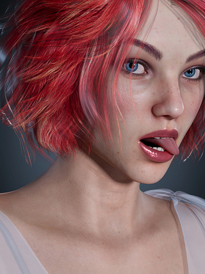 Anngela - 3D Character 3d blender character design realistic rig