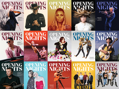 Opening Nights Program Covers cover cover art design fsu graphic design opening nights performing arts photography photoshop