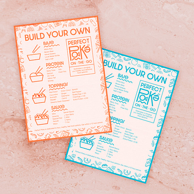 #THEBRIEFCOLLECTIVE branding delicious design graphic design logo menu packaging poke poke bowl