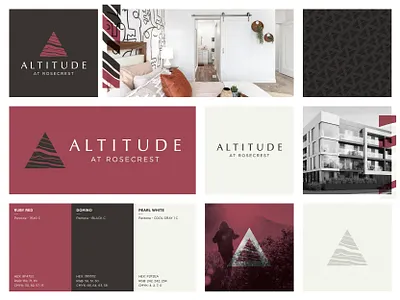 Altitude at Rosecrest apartment logo architecture brand identity branding community logo design design system graphic design grid identity illustrator layout logo logo anatomy logo design logo exploration logo inspiration logotype photoshop utah