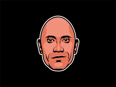 The rock portrait fanart artist black adam dwayne jhonson fanart illustration movie star portrait the rock vector art wrestler