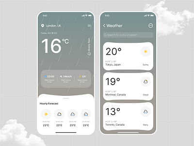 Weather App Glassmorphism