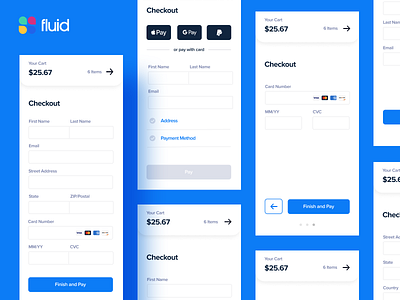 Mobile Checkout Responsive Flow checkout e commerce responsive simple social ui ux