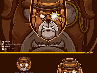 Bulldog Mascot Logo animal animal lovers badge bulldog bulldog france bulldog lovers cartoon design dog illustration logo mascot pet