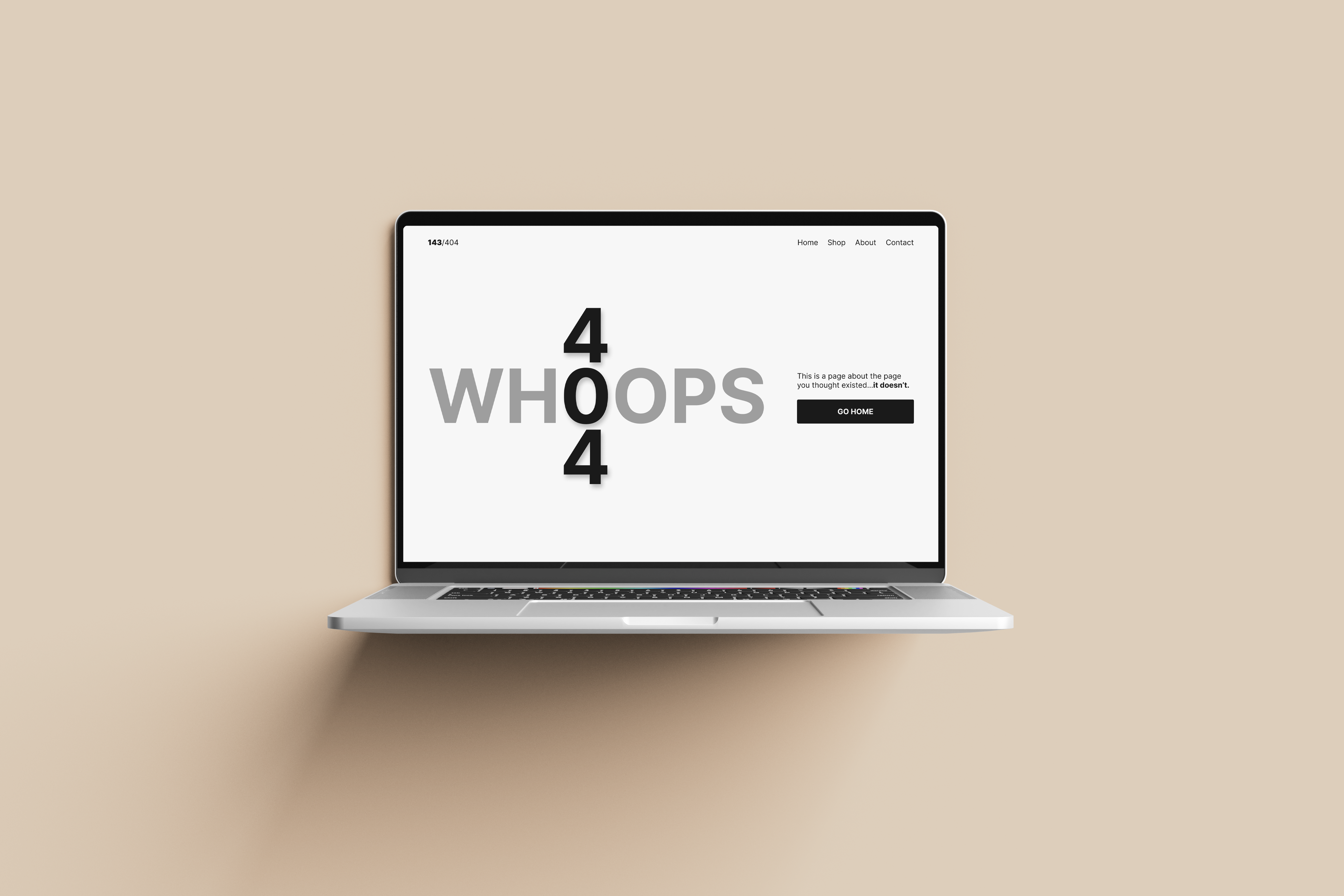 Daily UI 008 - 404 Page 404 branding clean clear daily ui design easy page simple ui