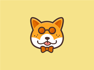 dog dog glass graphic design illustration logo tie
