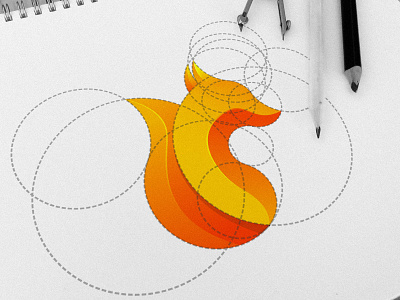 Fox Logo "Golden Ratio" art fox golden ratio