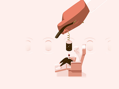 Highflyer 1st class classy cork drinking flight flying holiday lady onboard plane stars travel wine wine glass woman