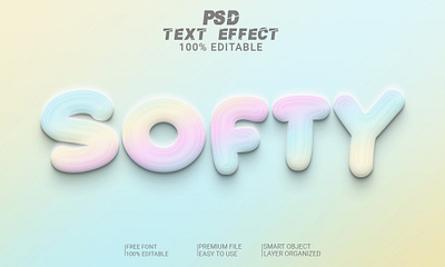 Softy 3D Text Effect 3d 3d text 3d text effect 3d text style design graphic design softy softy 3d text softy style softy text softy text effect text effect text style