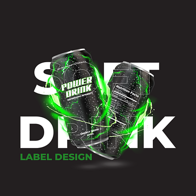 Product Packaging & Labeling brand design brand idetity branding can clean creative design drinks electric energy drink graphic design labeling design lighting logo design minimal packaging design product labeling soft drink sylinder