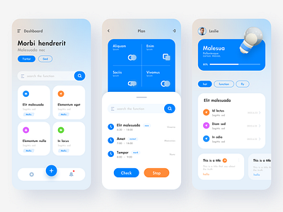 Plan-Mobile App app design mobile ui ux