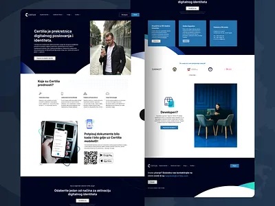 Certilia Digital Qualified Electronic Signature Website clean landing page minimal simple ui